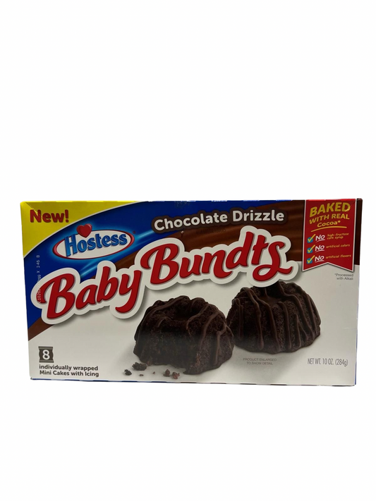 Hostess Baby Bundts Chocolate Drizzle 284g - 6x8 Stück - Einzelpreis 5,90Netto