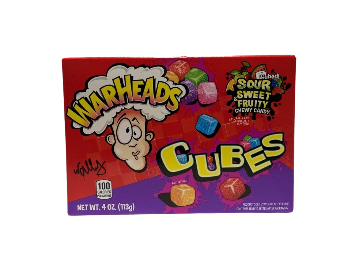 Warheads Chewy Cubes 113g - 12 Stück - Einzelpreis 1,75 Netto