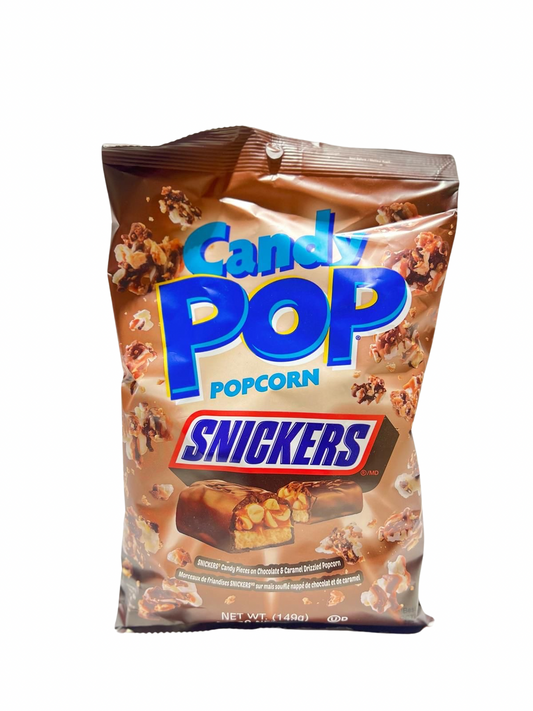 Candy Pop Snickers Popcorn 149g - 12 Stück - Einzelpreis 4,59 Netto