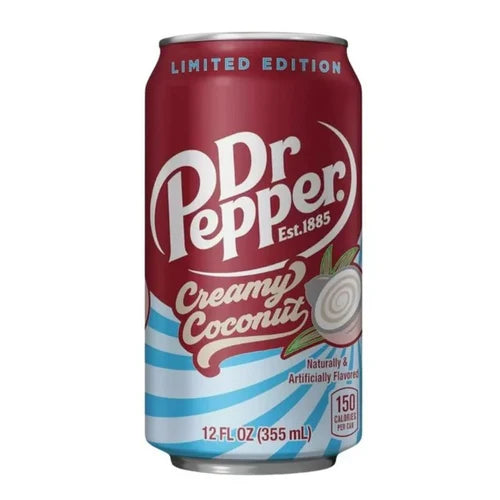 Dr Pepper Creamy Coconut 355ml - 12 Stück - Einzelpreis: 1,25 Netto