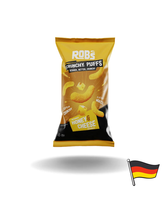 Robs Crunchy Puffs Honey Cheese 130g- 10 Stück- Einzelpreis 2,39 Netto