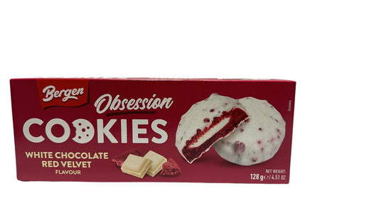 Bergen Cookies Red Velvet 128g - 18 Stück - Einzelpreis 1,29 Netto