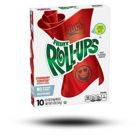 Fruit Roll-Ups Strawberry 141g - 10Stück - Einzelpreis 4,50 Netto