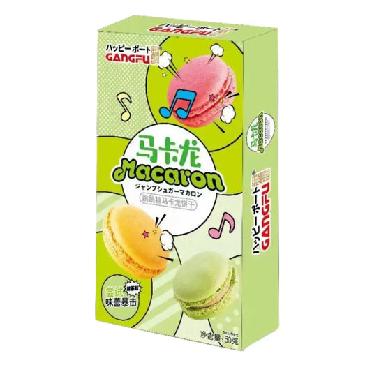 Gangfu Macarons Matcha 50g - 12 Stück - Einzelpreis: 1,49 Netto