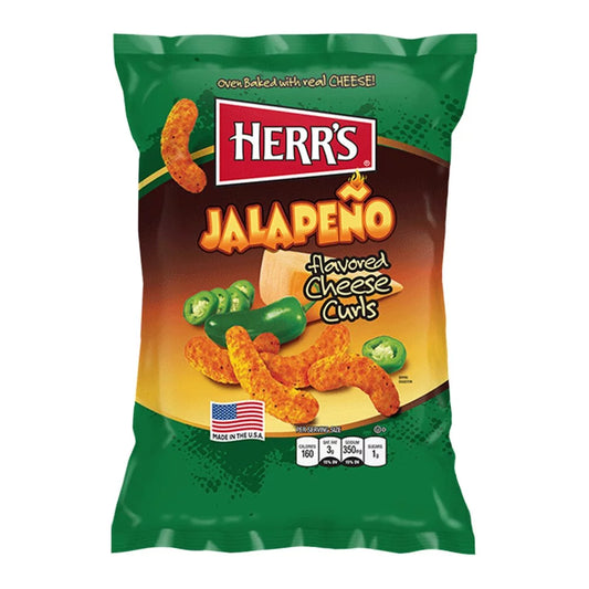 Herrs Jalapeno Cheese Curls 170g - 12 Stück - Einzelpreis: 3,79