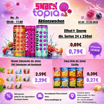 Neue Aktionswochen bei Snacktopia !