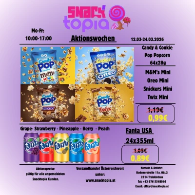 Neue Aktionswochen bei Snacktopia !