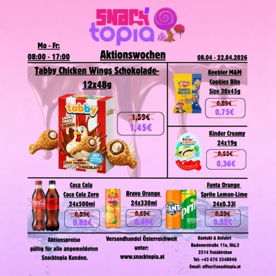 Neue Aktionswochen bei Snacktopia !